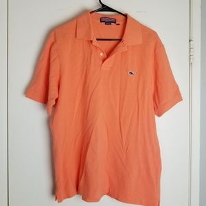 Vineyard Vines Mens Polo Shirt M Tangerine Orange